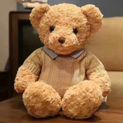 Teddy áo len cổ sơ mi - Image 2