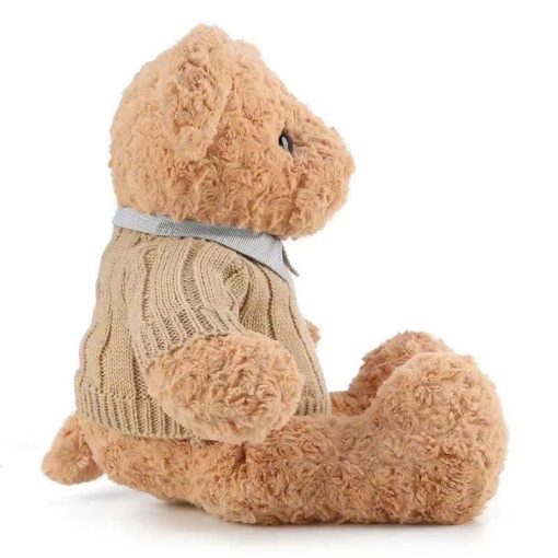 Teddy áo len cổ sơ mi - Image 3